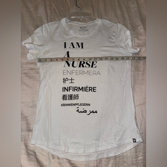 Figs Like New White Nurse Supersoft Shortsleeve Underscrub Top - Picture 6 of 8